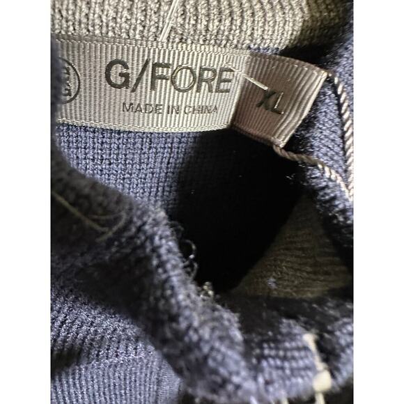 NWT G/Fore G4 Blue Merino Wool Tech Lined Slim Fit Dune Golf sweater Vest XL - Picture 7 of 12